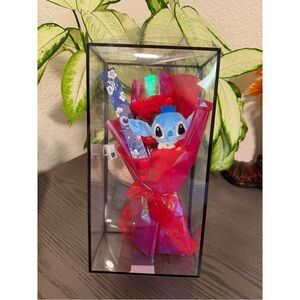 Stitch Plush Gift Box with Red Accents